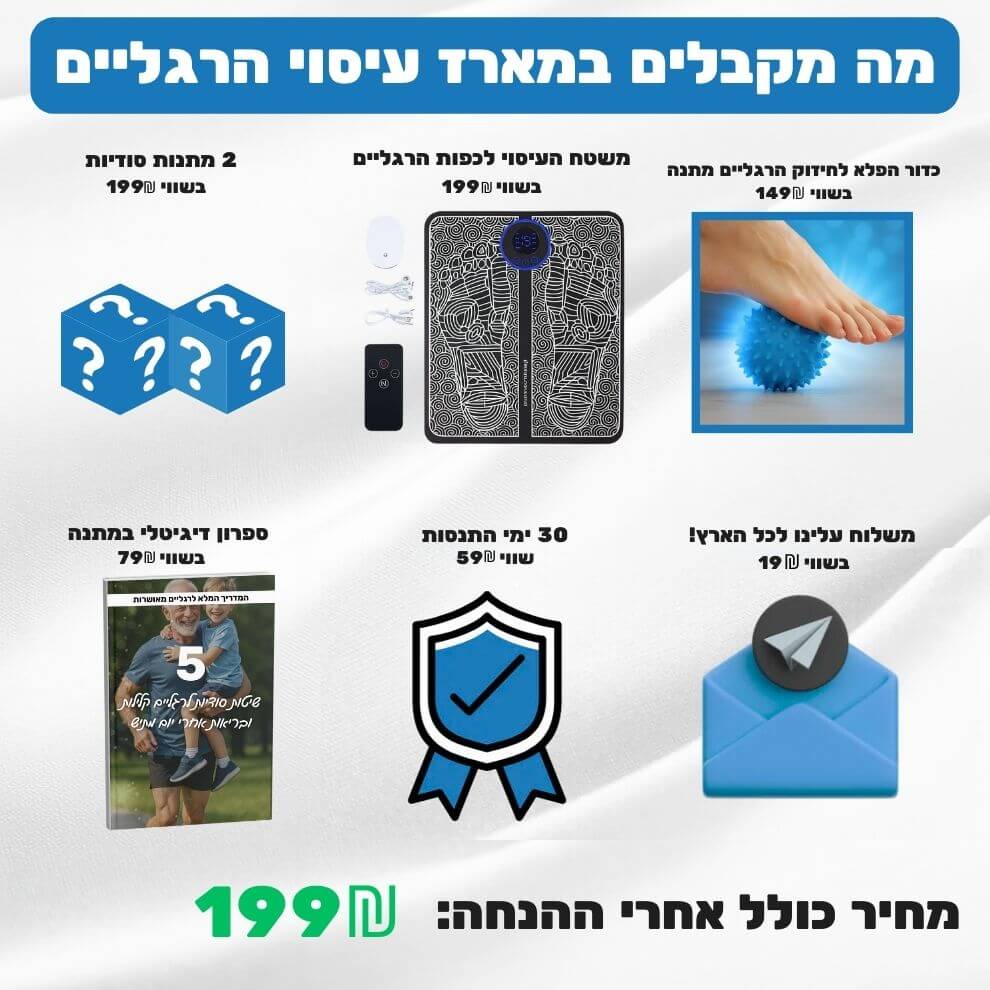 משטח עיסוי לכפות הרגליים